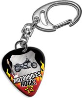 Plectrum sleutelhanger Motorbikes Rock!