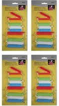 Set van 70x gekleurde vershoudclips / vershoudknijpers - zakklemmen