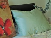 Zijden kussensloop, 100% moerbei zijde, kwaliteit 22 Momme, kleur mintgroen, maat 60x70 cm