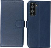 Samsung Galaxy S21 Hoesje - Book Case Telefoonhoesje - Kaarthouder Portemonnee Hoesje - Wallet Case - Navy