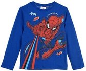 Blauwe longsleeve - shirt van Spiderman maat 98