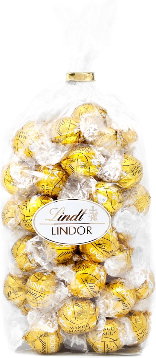 Lindt LINDOR Chocoladebollen 750 gram Witte chocolade Mango crème