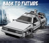 De Lorean DMC-12 Back to the Future film Tijdmachine Auto MOC Bouwstenen Technic Creator Bouwpakket Compatible met grote merken - Toy BrickÂ®