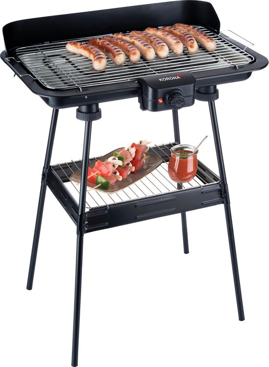 Korona Barbecue électrique sur pied - 51x30 cm - 2200W | bol