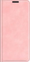 Casecentive Magnetisch Leren Wallet case - hoesje - wallet - iPhone 13 - roze