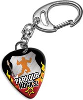 Plectrum sleutelhanger Parkour Rocks!