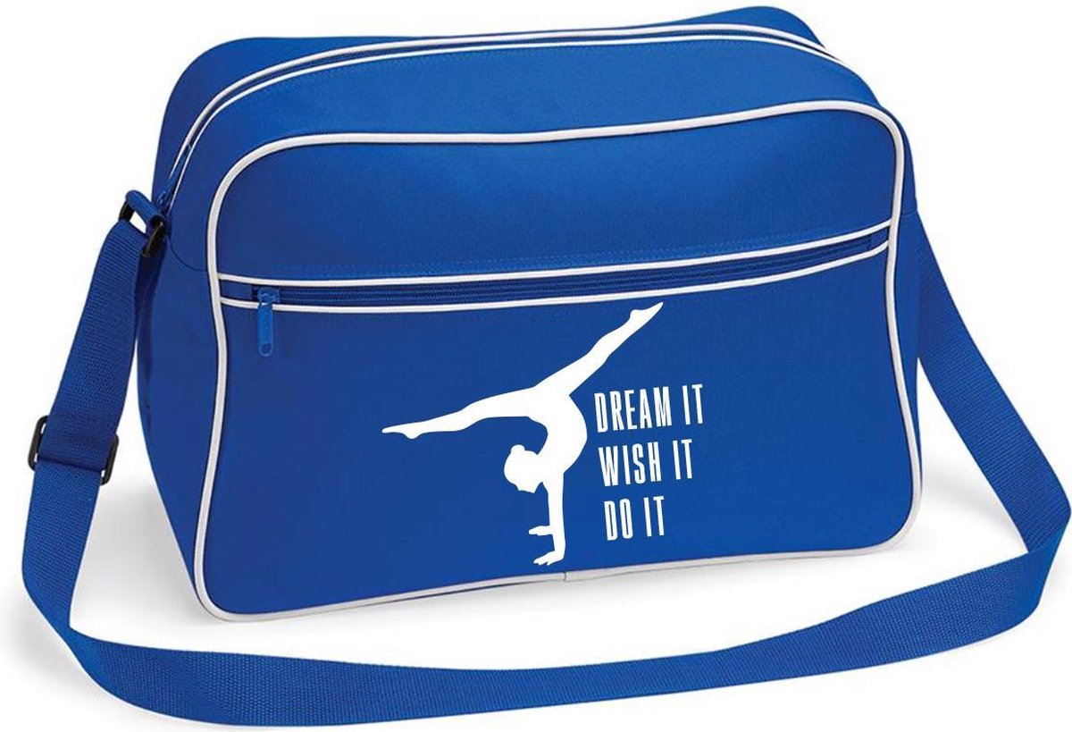 Jumpopack Sporttas voor Meisjes - Danstas, Ballettas, Gymnastiektas, Overnachtingstas en Plunjezak voor Kinderen - Regenboog Roze, Reizen Duffle