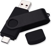 Dual Usb Flash Drive - USB C en USB 2.0 - 32GB - Zwart