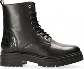 Van Dalen  - Veterboot leer - Black - 41