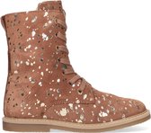 Ton & Ton Meya Veterboots - Laarzen Met Veters - Meisjes - Cognac - Maat 32