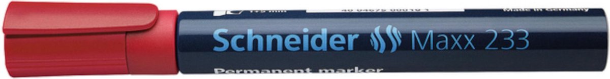 marker Schneider Maxx 233 permanent beitelpunt rood S-123302