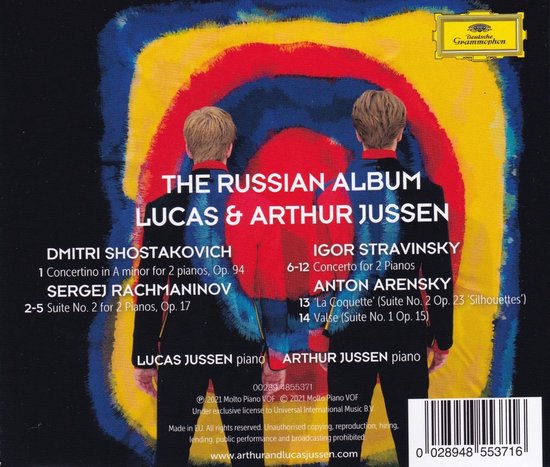 Arthur Jussen Lucas Jussen - The Russian Album (CD) - Arthur Jussen Lucas Jussen