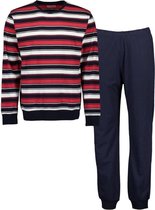 Blue Seven heren Pyjama rood streep/navy - maat XL
