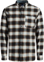 Jack & Jones Overhemd Jorian Shirt Ls 12191175 Rubber/comfort Mannen Maat - L