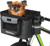 Pawise® Afneembare Fietsmand Voor Honden - Hondentas Fiets - Voor Kleine Dieren - Puppy Carrier - Konijn - Kat - Fietstas Afneembaar - Voorop Fiets