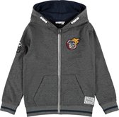 Name-it Jongens Sweat Cardigan Opulser Dark Grey Melange - 122/128