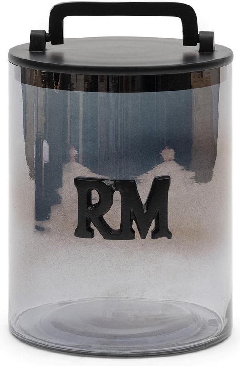RM Smoked Glass Storage Jar M