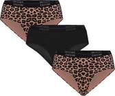 Zaccini 3-pack hipsters leopard