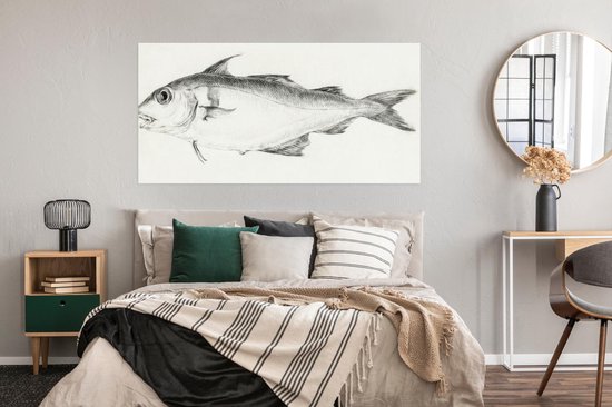 Poster 160x80 cm - Vis, naar links - schilderij van Jean Bernard - Posters - Kamer decoratie - Wanddecoratie woonkamer - Muurdecoratie slaapkamer