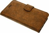 Made-NL vijf pasjes (iPhone 12 Pro) book case zacht soepe bruin vintage leer schijfmagneet