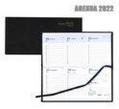 Brepols Zak Agenda 2022 - Breprint - ZWART (9cmx16cm) Wit Papier