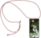 Telefoonhoes met koord - Samsung Galaxy A51 - Rosé Goud - Telefoonkoord – Telefoonhoes – Backcover met Koord – Telefoonketting – Telefoonhoesje met Koord – Hoesje met Koord - Ketti