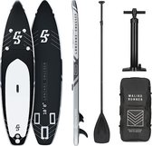 CAPITAL SPORTS Lanikai Cruiser  - Opblaasbaar Standup Paddle board -  complete SUP set met peddel, leash, pomp en rugzak - 100% PVC