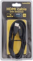 MaxXter High Speed HDMI Kabel Met Vergulde COnnectoren | 4K HDMI | Full HD 1080p | 3D | HDMI cable with Ethernet 1,8 Meter