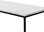 Marmeren Sidetable - Carrara Wit - 180 x 40 cm  - Gezoet