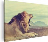 Artaza - Peinture sur Canevas - Lion - Head Lion - 90x60 - Photo sur Toile - Impression sur Toile