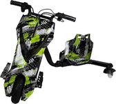 Elektrische Drift Trike | Ampes | 36V 250W Motor | 25 KM/H | 36V 250W Motor | Anti-Lek Banden | 3 Versnellingen | Led Verlichting | Groen EXT