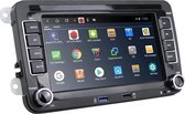 Podofo Android 10 autoradio 7 inch voor Volkswagen Polo/Golf CarPlay - WiFi - Navigatie - 4G - USB - SD Card -