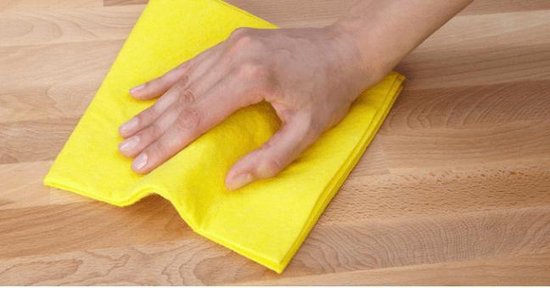 Talen Tools Huishouddoekjes - 10x stuks - geel - schoonmaakdoekjes - sterk absoberend