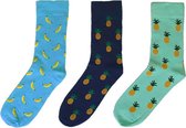 Binkie Socks Box | 3 paar Heren Sokken |Fruit Tropical Sokken Box| Maat 43-46