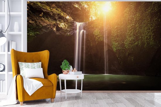 Papier peint - Papier peint photo Cascade - Tropical - Soleil - Largeur 360 cm x hauteur 240 cm