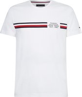 Tommy Hilfiger Corp Split T-shirt - Mannen - wit