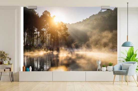 Papier peint - Papier peint photo Forêt - Water - Brume - Largeur 330 cm x hauteur 220 cm