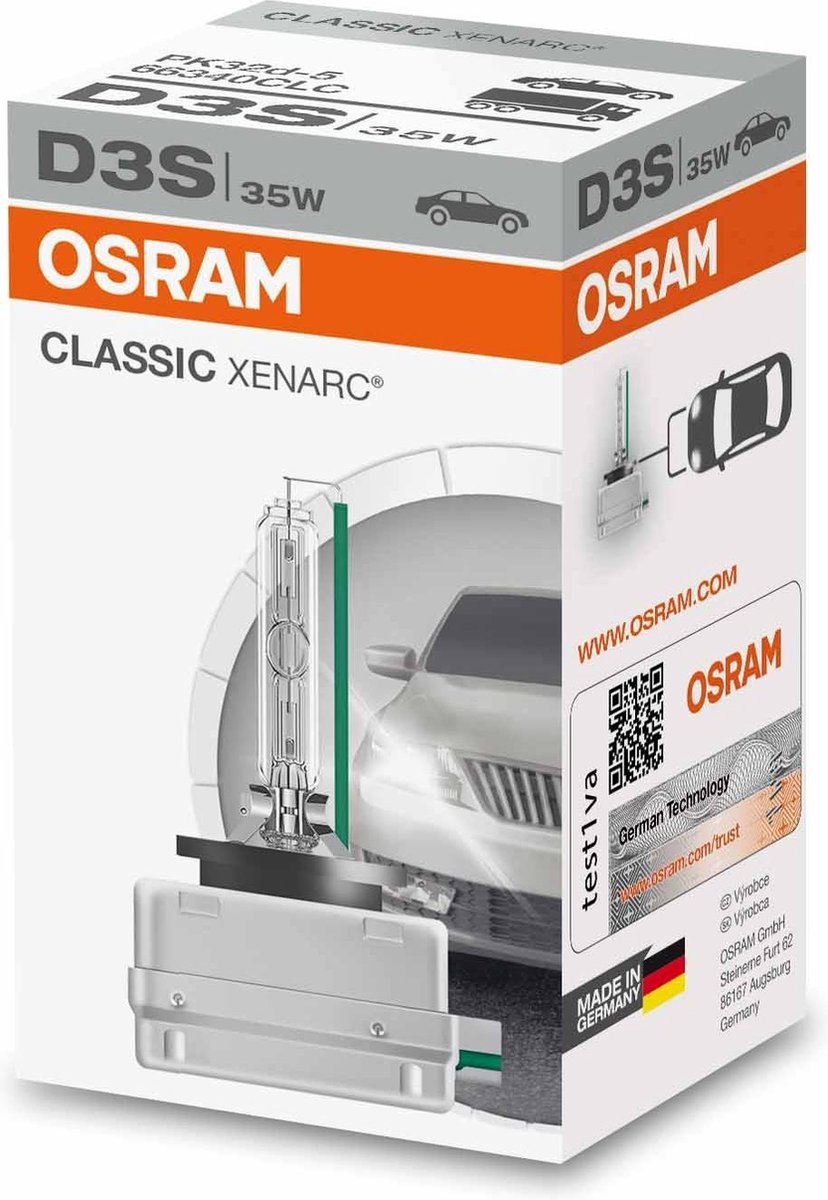 Volvo 31290593 Xenon koplampbol D3S: Osram