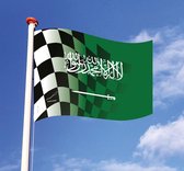 Finish Race/ Saoedi-Arabië geblokte vlag - 150 x 100 cm - Grand Prix Saoedi-Arabië – Formula 1