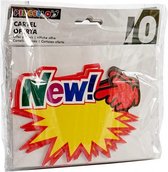 promotiestickers new 10 x 14 cm papier geel 10 stuks