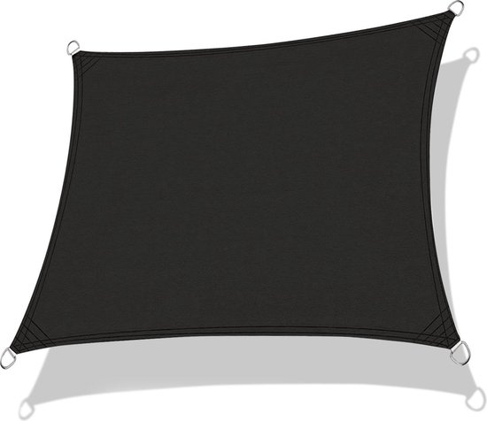 MaxxGarden Schaduwdoek - Vierkant - 3,6 x 3,6m - Donker Antraciet