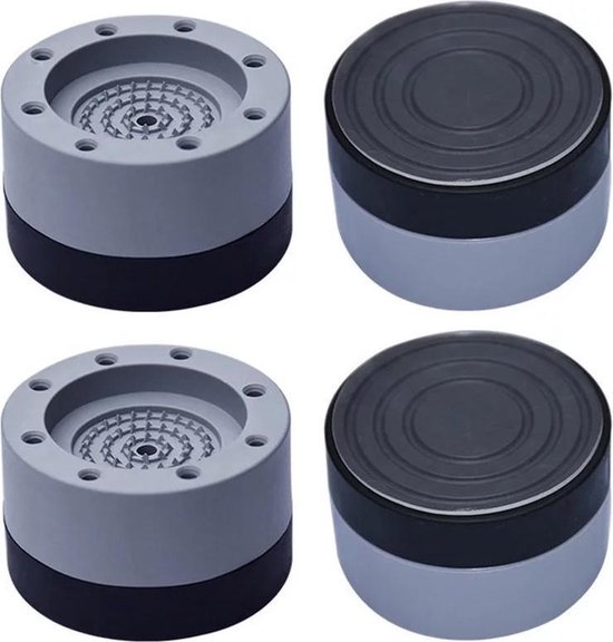 Trillingdempers voor wasmachine 4 stuks in doos - trillingdempers - wasmachine accessoires - wasmachine voetjes - Anti trillings - Schokdempers wasmachine - Antislip rubber - Non slip - Anti-vibratiemat - Extra dik - wasmachine - droger - koelkast