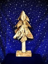 Christmas tree mini jono S - 40 cm hoog - kerstboom - tropische houtsoort gedroogd - hout - decoratiefiguur - kerstdecoratie - kerst - handgemaakt - interieur - accessoire - voor b