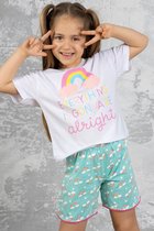 RAINBOW - MEISJES  KORTE PYJAMA SET