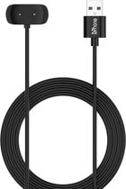 Cordon de charge USB DrPhone – Câble de charge – Chargeur – Convient pour Amazfit GTS 2 / GTR 2 / Pop / Zepp e/Zepp z – 1M – Zwart