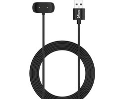 DrPhone USB Oplaadsnoer – Oplaadkabel – Oplader – Geschikt voor Amazfit GTS 2/ GTS 2 mini/GTS 2e/GTR 2/GTR 2e/GTS 4 mini/ T-Rex Pro/Bip 5/Bip 5 Unity/Bip 3/Bip U/Zepp E/Z– 1M – Zwart