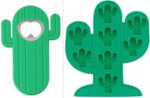 Flessenopener - ijsblokjesvorm - cactus - siliconen - decoratief - keukenhulpje - ijsblokjes