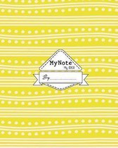 Notebook: My Note My Idea,8 x 10, 110 pages: Assortment Yellow