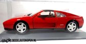 Ferrari 348TS 1990 (Rood) (26 cm) + Showcase 1/18 Maisto - Modelauto - Schaalmodel - Model auto - Miniatuurautos - Miniatuur auto