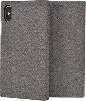 So Seven Premium Gentleman Book Case - Apple iPhone X/XS (5.8") - Grijs